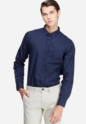 Regular fit 1 pocket poplin