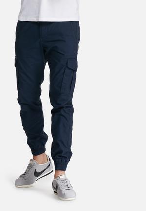Washed cuff pants