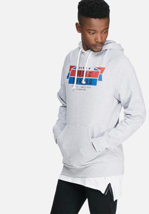 Graphic pullover hoodie sweat