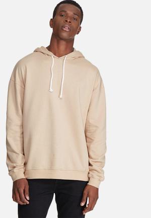 Oversized drop shoulder pullover hoodie sweat