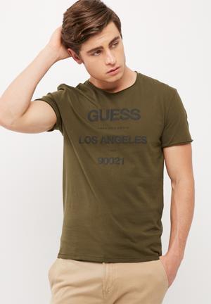 Basic la logo crew tee
