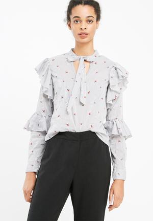 Marion frill blouse
