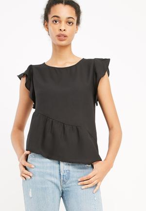 Bright flounce top