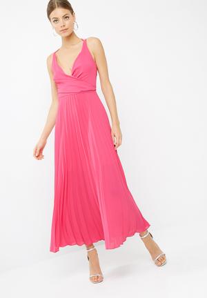 Sunray pleated maxi dress