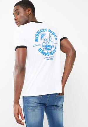 Printed ringer tee