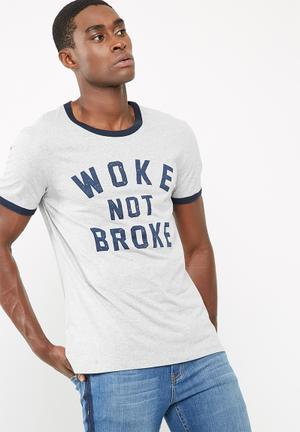 Printed ringer tee