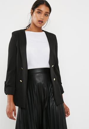 Double breasted soft blazer