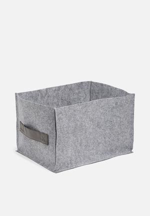 Felt storage bin
