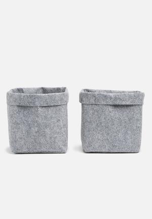 Felt storage box set