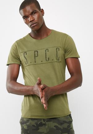 SPCC panel raw edge tee