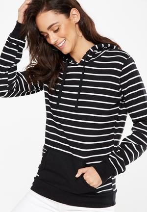 Delevingne graphic hoodie - black