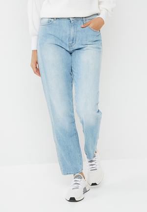 3301 high waisted straight 90's jeans - blue