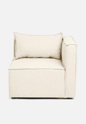 Modular corner unit - natural 