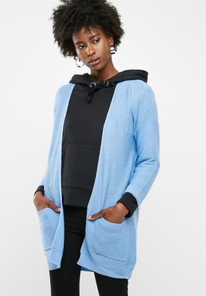 7/8 cardigan knit - blue 