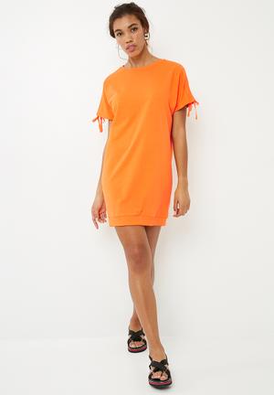 Lily sweat dress - orange