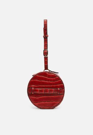 Zuri round bag - red 
