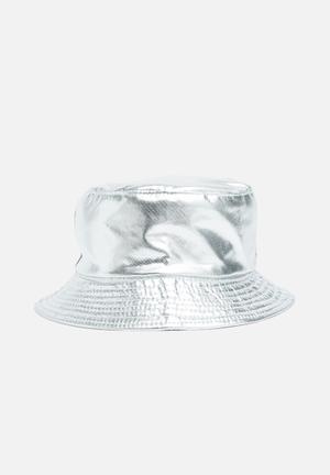 Bucket hat fabric - silver