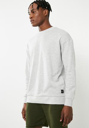 Boxy crew sweat - grey