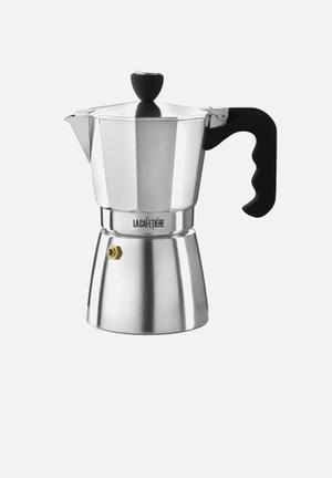 6 cup classic espresso moka pot - polished