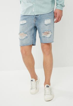Rick denim cut off shorts - blue 