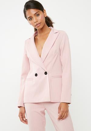 Pinstripe blazer - pink