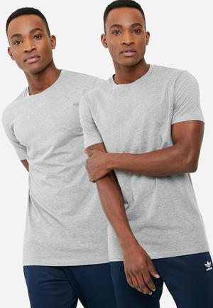 Crew neck tee - 2 pack - grey