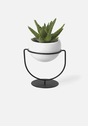 Nesta planter - black & white
