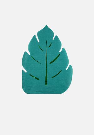 Palm leaf napkins - green