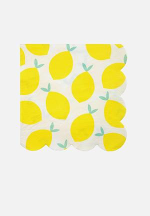 Lemon napkins - yellow
