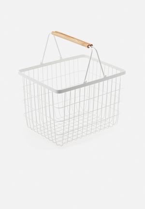 Tosca laundry basket medium - white