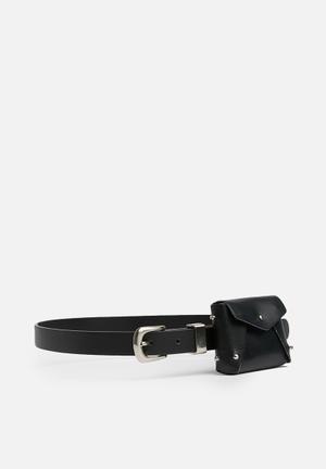 Mini bag detail belt - black