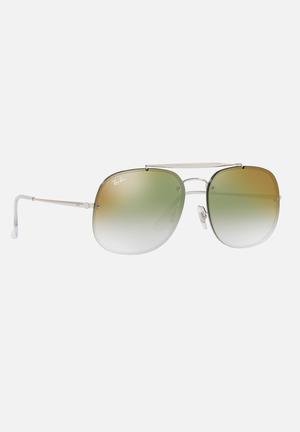 Ray Ban The General Blaze 58mm Sunglasses Silver