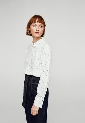Printed Shirt White
