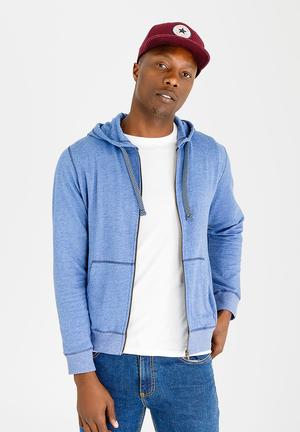 1 Up Zip Through Fleece Hoody Navy
