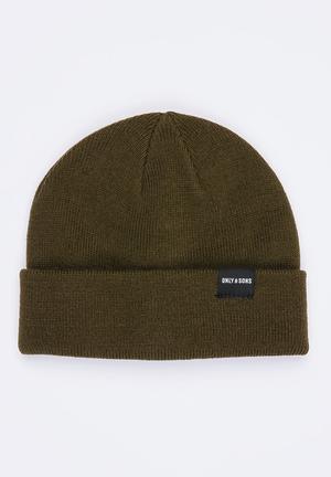 onsBeanie Khaki Green