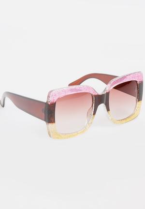 Square Sunglasses Mid Pink