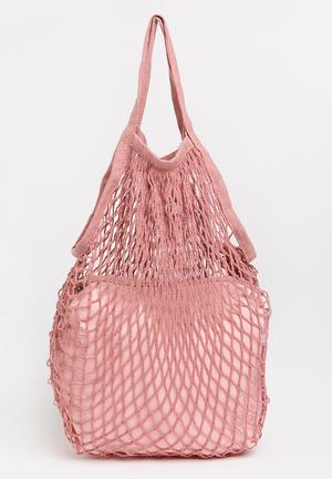 Netted Craft Bag Pale Pink