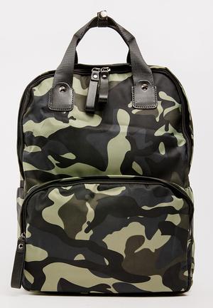 Camo Backpack Khaki Green