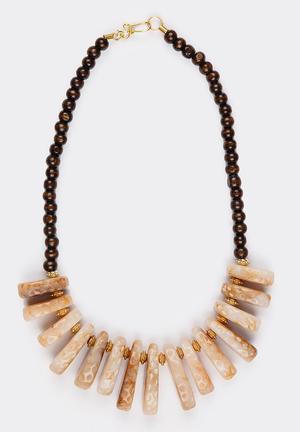 Bead Necklace Neutral