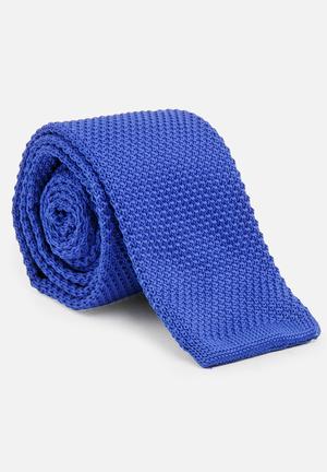 Knitted Tie Blue