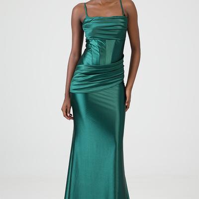 slim fit dress slacks Emerald Green Prom Dress Graduation Party Dresses,Formal Dress Outfits –  jkprom