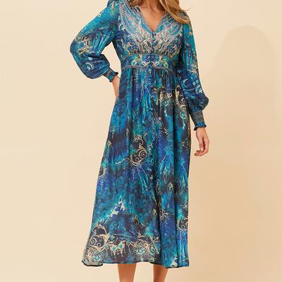 green emerald velvet dress Flare dress – La Mode Afrique main image 0
