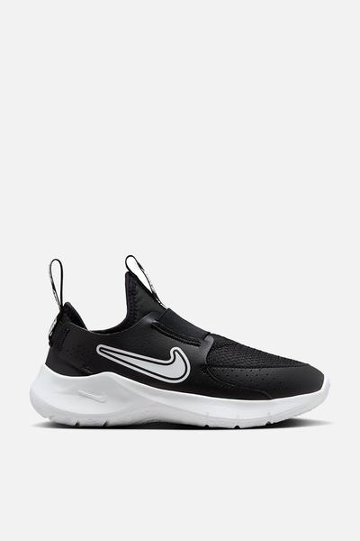 black nike flex running shoes