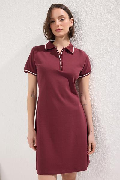 ミストレアス Side Volume Contrast Collar Dress Sleeveless Contrast Collar Dress - Black – LEGiT