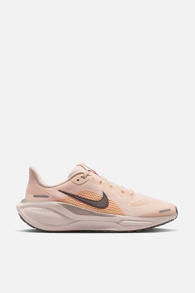 nike peach puff running shoes