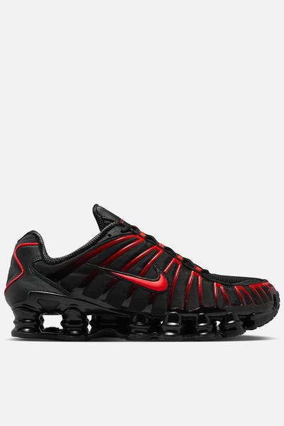 nike shox red and white