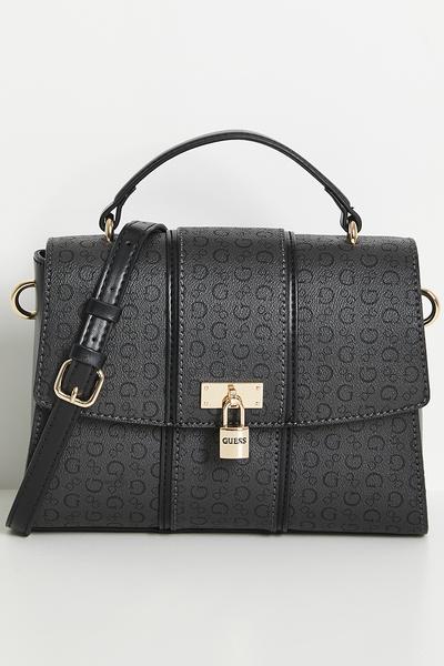 Jeanine satchel bag- black