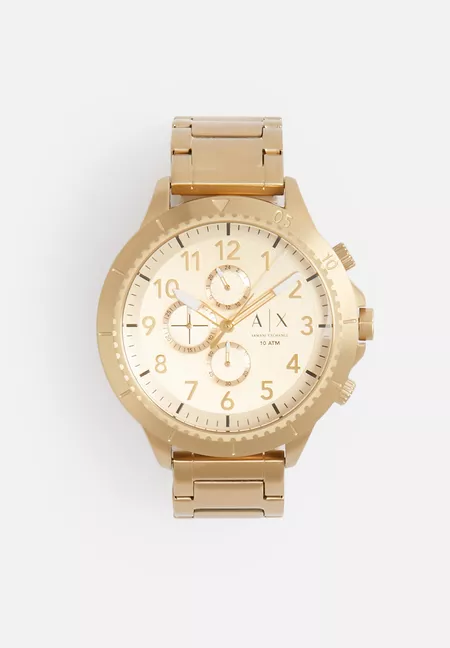 armani gold watch