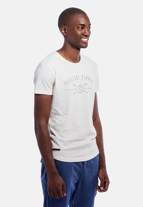 S.P.C.C - Origins Print Logo Tee – Marshmallow