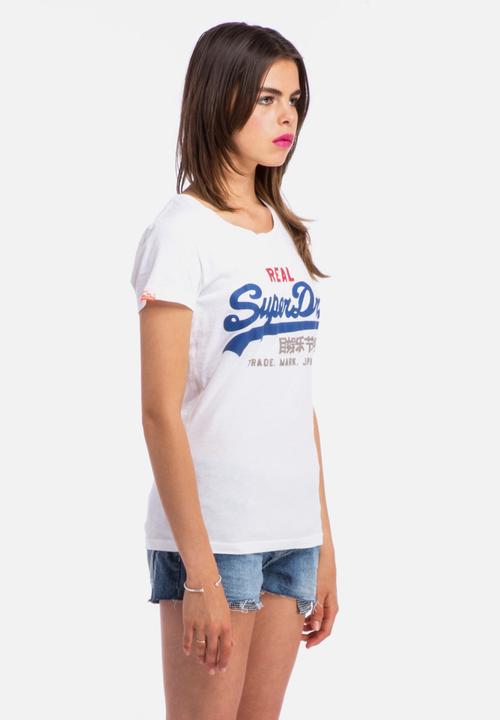 Superdry. - Vintage Logo Tri Colour Tee
